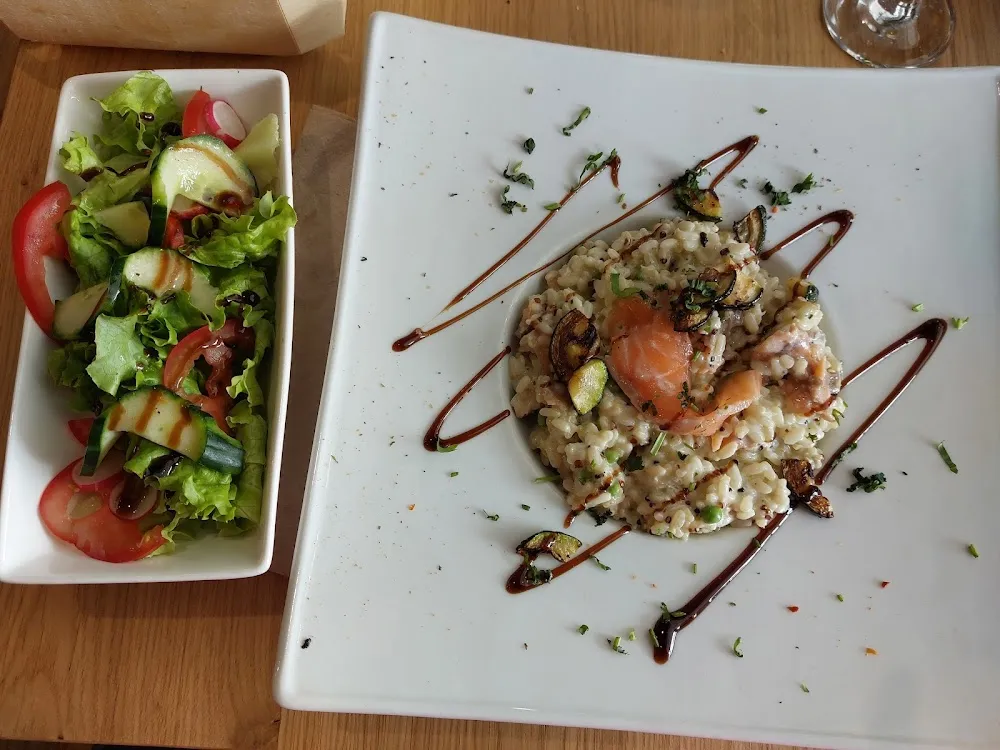 Risotto Aux Saumon Et Sa Salade Variée