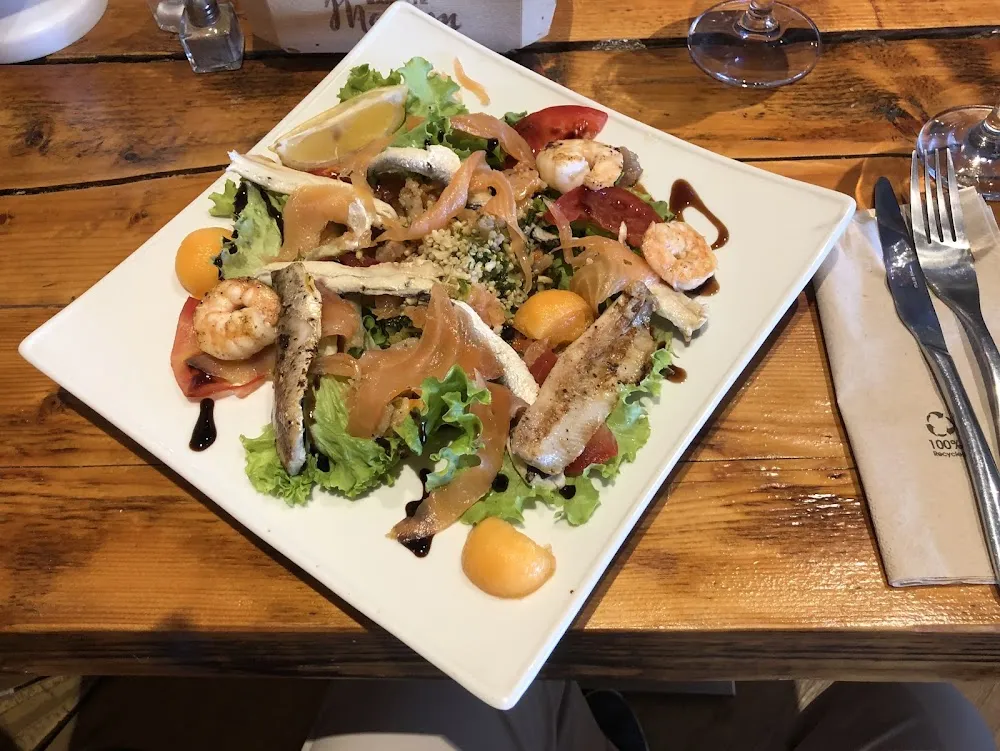 Salade Saumon Fumé Crevettes